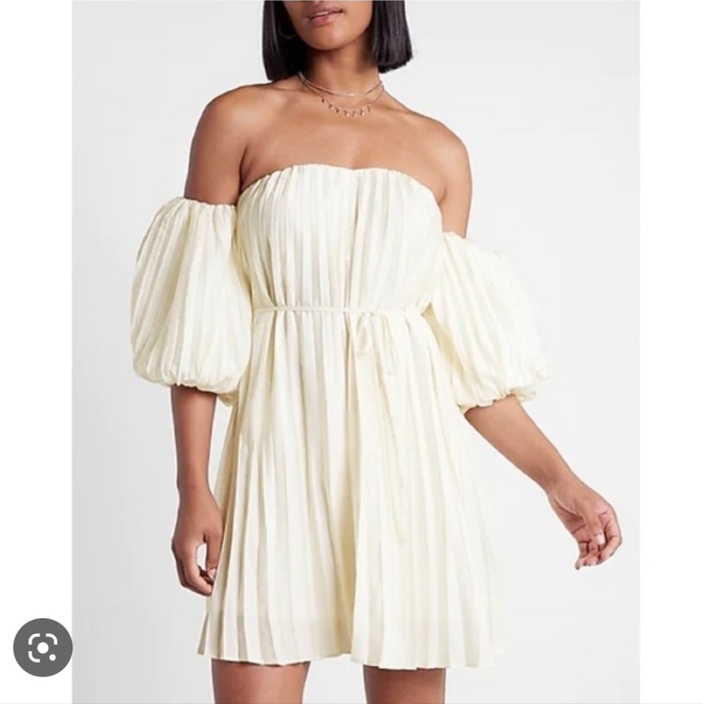 Express cream dress.